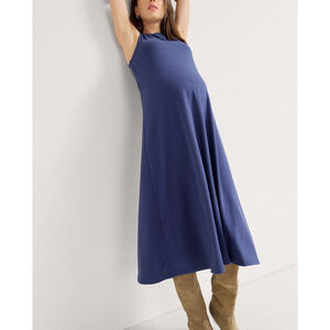 Hatch Navy Blue Sleeveless Swing Maternity Dress